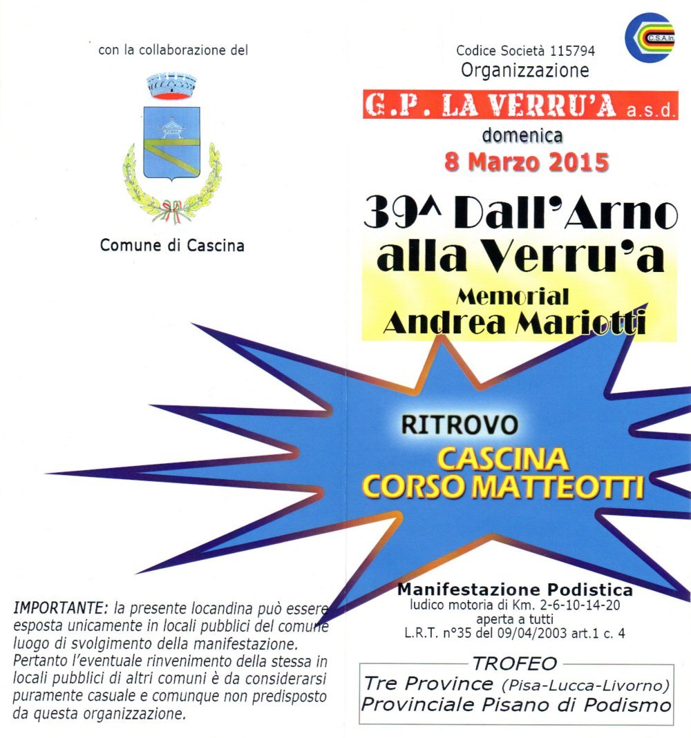 11° marcia – 08/03 (Do) Cascina (PI) – Corso Matteotti